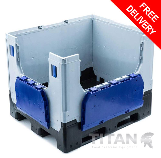 Premium Collapsible Plastic Pallet Box 820Litres