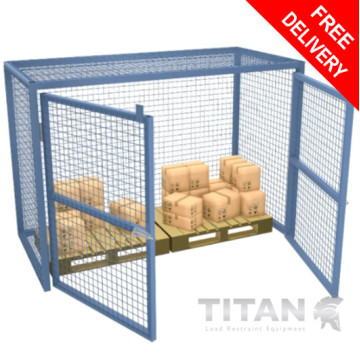 Pallet Security Cage H1500 x W2500 x D1200