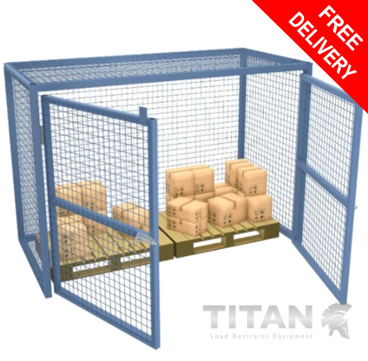 Pallet Security Cage H1500 x W2500 x D1200