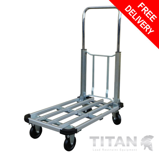 Aluminium Platform Truck Folding Handle 150kg Capacity