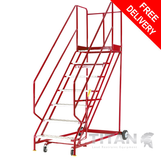 Steptek Quality Red Range Mobile 7 Steps with Handlock Anchorage