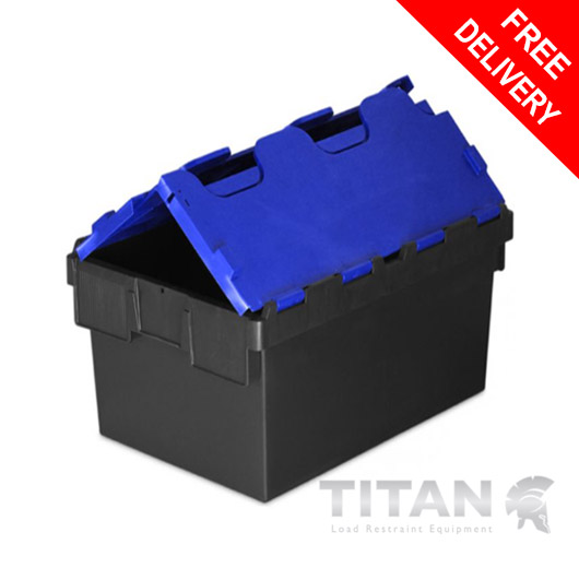 54Litre Attached Lid Container Totebox  (600 x 400 x 320h mm)