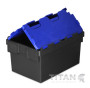 80Litre Attached Lid Container Totebox (710x460x368mm)