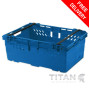 Multi Tier Order Picking Trolley Including 8 x 44L Tote Crates