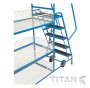 Heavy Duty 3 Step Tray Trolley - Removable Baskets 175kg Capacity