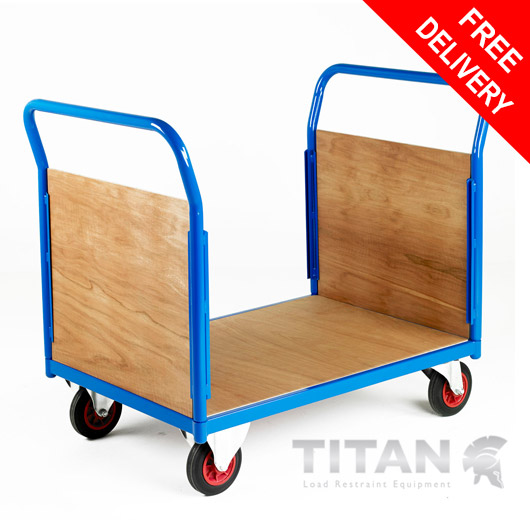 Platform Truck Double End Plywood 500kg Capacity