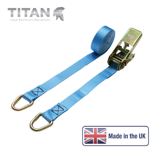 800kg Ratchet Strap D-Ring 6Metres