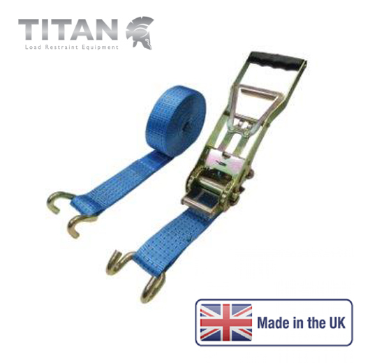 5000kg Ratchet Strap Chassis Hook Ergonomic 10Metres