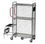 Warehouse Order Picking Trolley with Folding Steps (20.MT9)