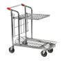 Cash & Carry/Stock Trolley with Folding Shelf – Nestable