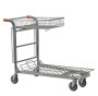 Stock Trolley with Folding Basket – Nestable