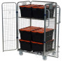 Four Sided Trolley (20.MT2) Including Shelf & Six Totes