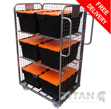 Merchandise Trolley (20.MT1) Including Two Shelves & Six Totes