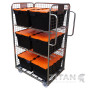 Merchandise Trolley (20.MT1) Including Two Shelves & Six Totes