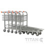 Stock Trolley with Fixed Basket – Nestable